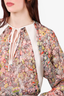 Jean Paul Gautier Multicoloured Printed Sheer Blouse Size 40