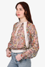Jean Paul Gautier Multicoloured Printed Sheer Blouse Size 40
