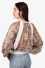 Jean Paul Gautier Multicoloured Printed Sheer Blouse Size 40