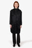 Jil Sander Black Nylon Coat With Hood Size 38