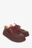Jil Sander Burgundy Leather Platform Sneaker Size 37
