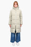 Jil Sander Saje Green Hooded Down Puffer Size 36