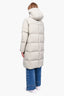 Jil Sander Saje Green Hooded Down Puffer Size 36
