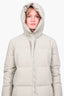 Jil Sander Saje Green Hooded Down Puffer Size 36