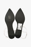 Jil Sander White Leather Pointed Flat Sandal Size 37.5