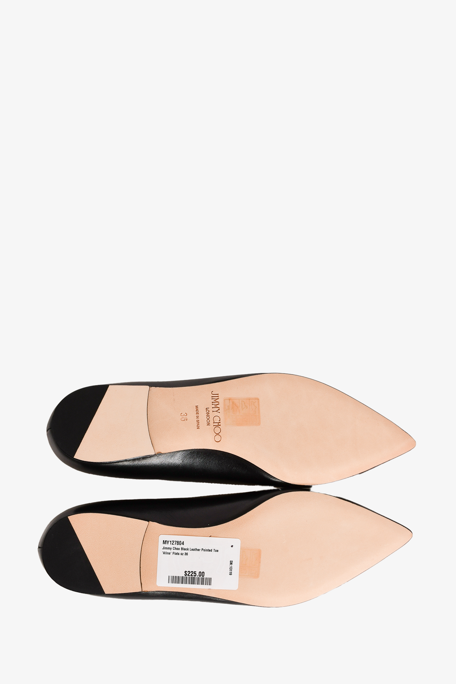在庫処分Jimmy Choo Alina JIMMY CHOO Alina Black Patent Leather Flats gr. 37 | eBay
