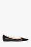 Jimmy Choo Black Leather Pointed Toe 'Alina' Flats Size 36