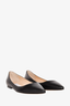 Jimmy Choo Black Leather Pointed Toe 'Alina' Flats Size 36