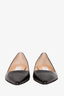 Jimmy Choo Black Leather Pointed Toe 'Alina' Flats Size 36