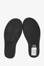 Jimmy Choo Black/White Canvas Crisscross Platform Sandals Size 37.5