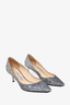 Jimmy Choo Blue Gradient Glitter Heels Size 35
