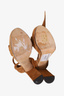 Jimmy Choo Brown Suede Wrap-Around Strap Sandals Size 35.5