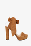 Jimmy Choo Brown Suede Wrap-Around Strap Sandals Size 35.5