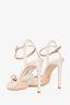 Jimmy Choo Cream Lace Pearl Detail 'Sacora' Heels Size 40