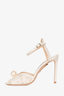 Jimmy Choo Cream Lace Pearl Detail 'Sacora' Heels Size 40