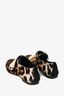 Jimmy Choo Leopard Print Pony Hair GHW Loafers Size 38