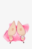 Jimmy Choo Pink Satin 'Averli' Bow Heels Size 37.5