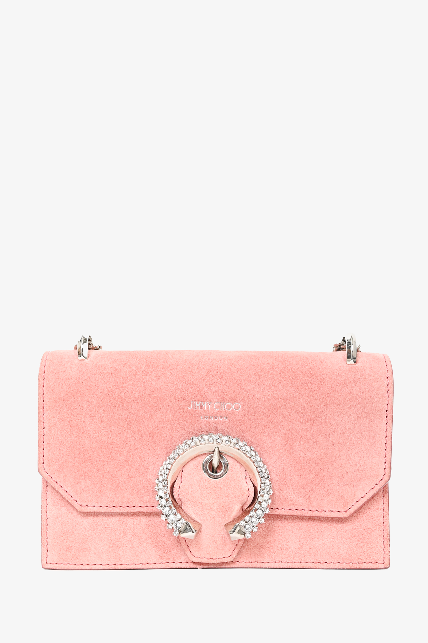 Pink suede sales crossbody bag