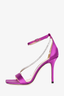 Jimmy Choo Purple Satin Crystal Embellished 'Talika' Heels Size 37