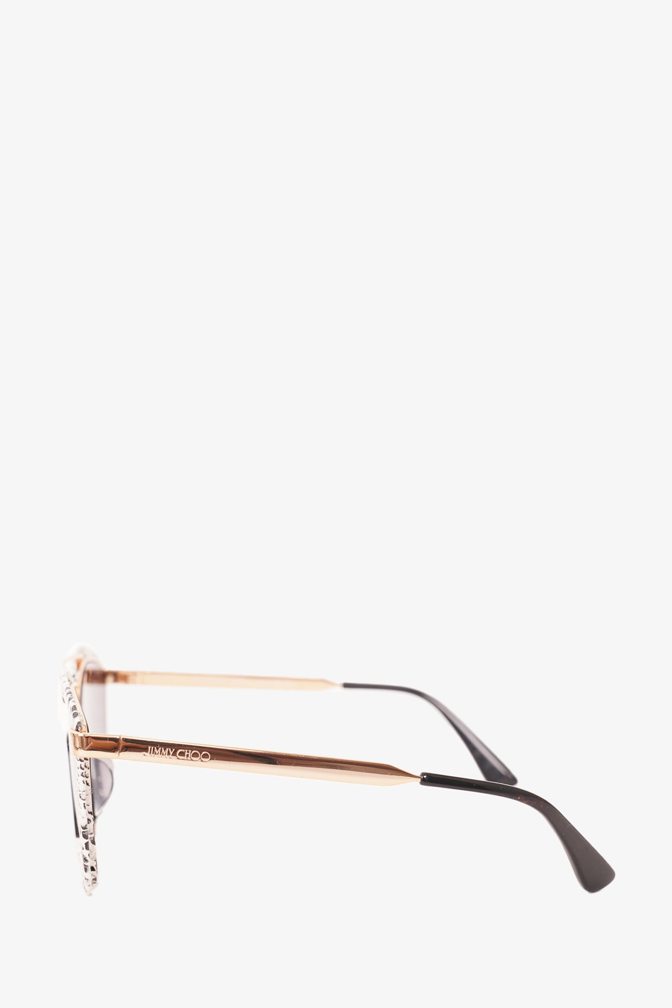 Jimmy Choo Python Print Frame Cat-Eye Gradient Sunglasses