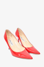 Jimmy Choo Red Patent Leather Pointed Toe Pumps sz 39