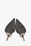 Jimmy Choo Silver Metallic Pointed Toe Heels Size 37