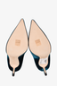 Jimmy Choo Teal Velvet 'Love' Heels Size 9.5