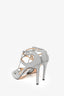 Jimmy Choo Silver Glitter Heels Size 37