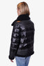 Jocelyn Black Leather/Shearling Jacket Size S