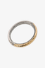 John Hardy Silver/18K Yellow Gold Classic Chain Hammered Hinged Bangle