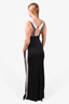 Jonathan Saunders Cream/Black Silk Sleeveless Gown Size 36