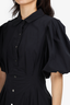 Jonathan Simhkai Black Short-Sleeve Shirt Dress Size 4