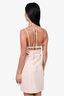 Jonathan Simkhai Beige Button Detail Sleeveless Mini Dress Size 6