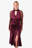 Jonathan Simkhai Burgundy Silk/Lace Midi Dress Size 8