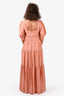 Jonathan Simkhai Orange Cotton Tiered 'Wilder' Dress Size 0