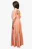 Jonathan Simkhai Orange Cotton Tiered 'Wilder' Dress Size 6