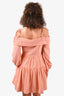 Jonathan Simkhai Orange Cotton 'Bahari' Mini Dress Size S