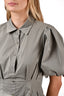 Jonathan Simkhai Saje Green Cotton Puff Sleeve Mini Dress Size 4