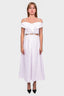Jonathan Simkhai White Cotton Sleeveless Cut Out Midi Dress Size S