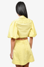 Jonathan Simkhai Yellow "Aulora" Poplin Puff Mini Dress Size XS