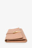 Yves Saint Laurent Beige Leather Gold 'Y' Ligne Clutch