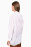Junya Watanabe White Cotton Poplin Embroidered Button Down Shirt sz XS