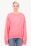 Juun.J Pink Cotton Graphic 'Compliqué' Sweater Size M