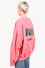 Juun.J Pink Cotton Graphic 'Compliqué' Sweater Size M
