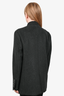 Karl Lagerfeld Grey Wool Mandarin Collar Coat sz L Mens
