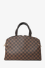 Louis Vuitton 2016 Brown Canvas 'Damier Ebene Kensington' Bowling Bag