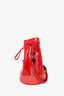 Kenzo Red Patent Leather Bike Bucket Bag