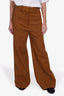 Khaite Orange Checked Wool Pants Size 10