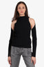 L'AGENCE Black Golden Cold shoulder Sweater Size XL