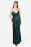 L'Agence Green Silk 'Serita' Maxi Dress Size 6
